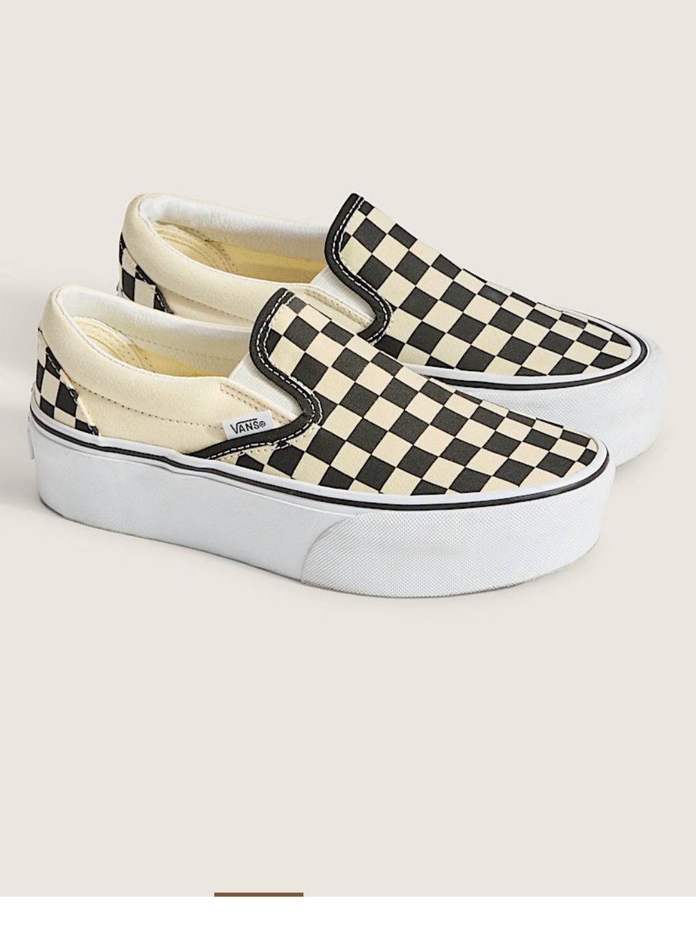 Slip on vans checkered